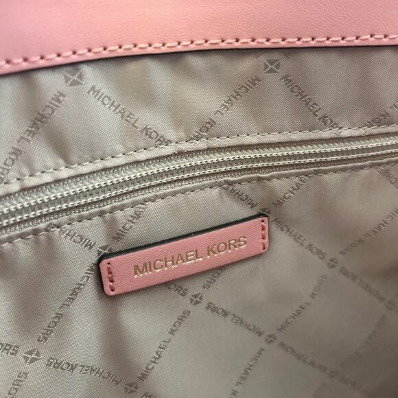 Michael Kors Purse Trisha large triple gusset shoulder bag primrose - Picture 10 of 12